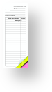 3 Part Triplicate Silent Auction Bid Sheet NARROW. 