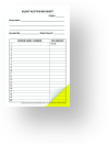 Mid Sized Carbon Copy Silent Auction Bid Sheet 