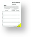 2 Part Carbon Copy Letter Size Name & Phone Number Bid Sheet 