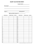 3 Part Letter Sized Silent Auction Bid Sheet with 40 Bidder Lines 